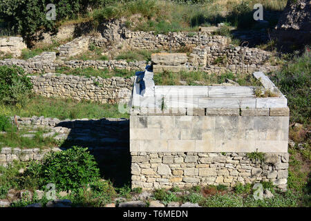 Ruines de Troy, Turquie Banque D'Images
