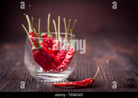Dry Red Hot Chili Peppers Banque D'Images