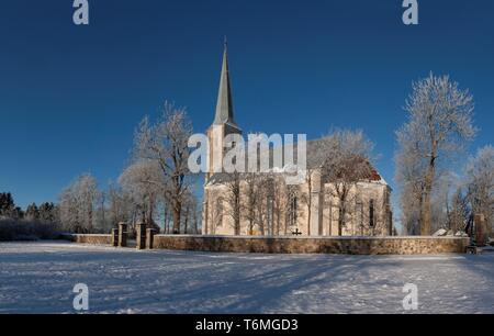 Dans l'église, Nissi, comté de Harju Estonie Banque D'Images