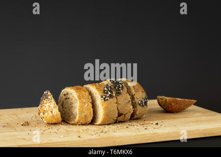 Tranches de pain allemand Banque D'Images