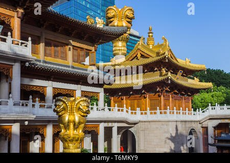 Temple Jing An - Shanghai Chine Banque D'Images