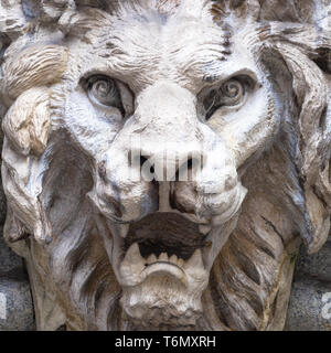 Lion-Shaped la tête du démon Banque D'Images