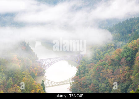 Premier pont de Fukushima View Point Banque D'Images