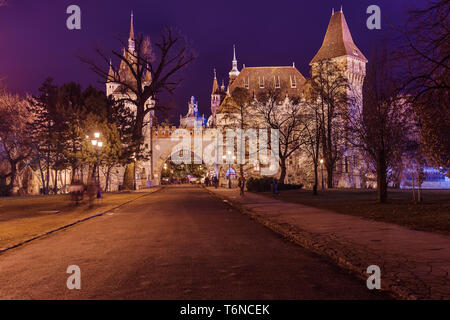 Château Vajdahunyad à Budapest Hongrie Banque D'Images