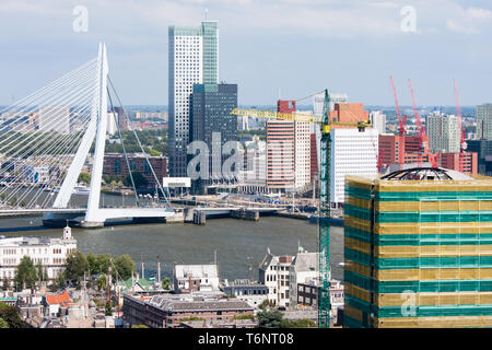 Vue aérienne de Rotterdam, Pays-Bas Banque D'Images