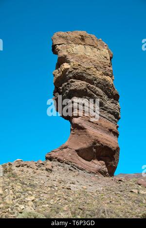 Roque Cinchado, Los Roques de Garcia, le Parc National du Teide, Tenerife, Canaries, Espagne Banque D'Images