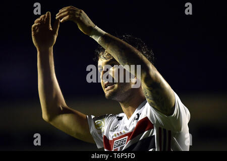 Rendez-vous - Goiania - 01/05/2019 - 2019, un Brésilien Goiás contre Sao Paulo - Alexandre Pato de Sao Paulo à l'occasion d'un match contre Goias au stade Serra Dourada pour le championnat brésilien UN 2019. Photo : André Borges / AGIF Banque D'Images