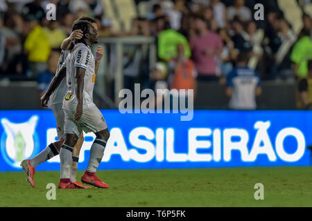 RJ - Rio de Janeiro - 01/05/2019 - 2019, un Brésilien Vasco x Atletico MG - Atletico-MG player célèbre son but au cours d'un match contre Vasco au stade Sao Januario pour le championnat brésilien UN 2019. Photo : Thiago Ribeiro / AGIF Banque D'Images