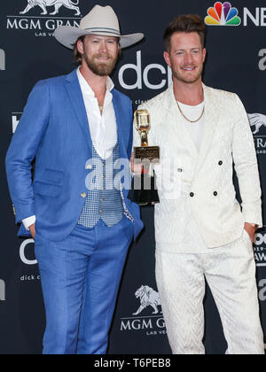 Las Vegas, États-Unis. 01 mai, 2019. LAS VEGAS, NEVADA, USA - Mai 01 : Brian Kelley et Tyler Hubbard de Florida Georgia Line poser dans la salle de presse au Billboard Music Awards 2019 qui a eu lieu au MGM Grand Garden Arena le 1 mai 2019 à Las Vegas, Nevada, United States. (Photo par Xavier Collin/Image Crédit : Agence de Presse) L'agence de presse Image/Alamy Live News Banque D'Images