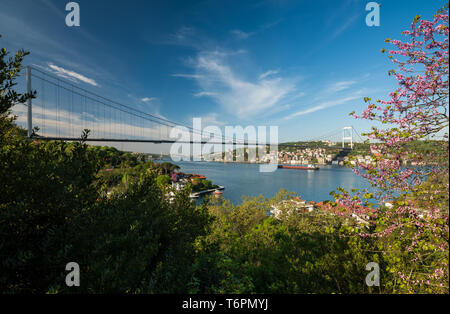 Pont Fatih Sultan Mehmet, Istanbul Banque D'Images