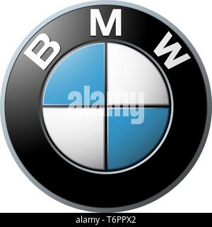 Logo BMW, corporate identity, facultatif, fond blanc, Allemagne Banque D'Images