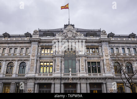 Banque d'Espagne siège social à Madrid, Espagne Banque D'Images