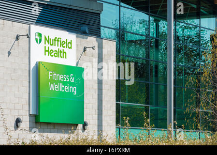 Nuffield Health Fitness & Wellbeing Center près de la promenade à Norwich, Norfolk, Angleterre, Royaume-Uni. Banque D'Images