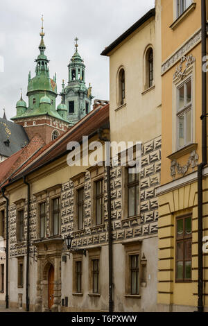 21, rue Kanonicza à Cracovie, Pologne, ancienne résidence du Pape Jean Paul II. Banque D'Images