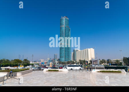 Abu Dhabi, UAE - 30 mars. 2019. L'hôtel Grand Hyatt - réseau american hotel Banque D'Images