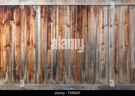 Conseil altérés fortement mur avec traverses Banque D'Images