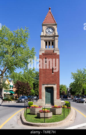 La tour de l'horloge à Niagara on the Lake Banque D'Images