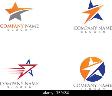 Logo et symbole de réussite Star sucess Illustration de Vecteur