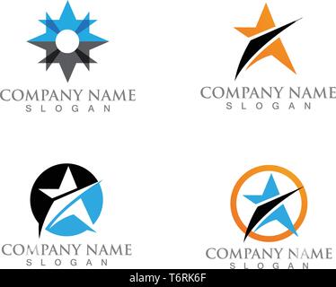 Logo et symbole de réussite Star sucess Illustration de Vecteur