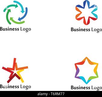 Logo et symbole de réussite Star sucess Illustration de Vecteur