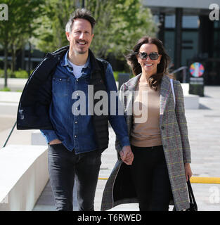 Andrea McLean et Nick Feeney hors studios ITV Avec : Andrea McLean, Nick Feeney Où : London, Royaume-Uni Quand : 01 Avr 2019 Crédit : Rocky/WENN.com Banque D'Images