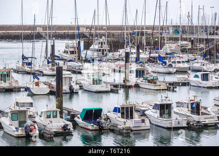 Puerto Deportivo de Gijon Harbour à Gijon dans les Asturies, région de l'Espagne Banque D'Images