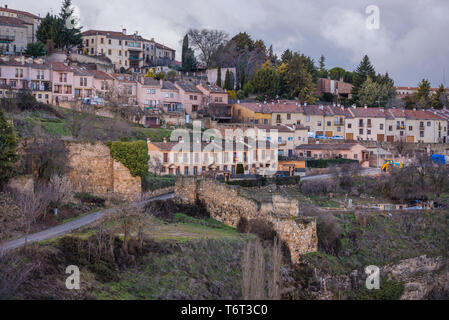 Sepulveda ville en province de Ségovie, communauté autonome de Castille et Leon en Espagne Banque D'Images