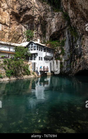 Blagaj Tekke, en Bosnie-Herzégovine, en Europe Banque D'Images