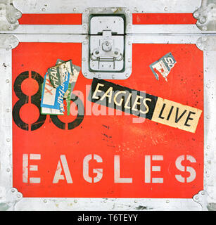 Aigles - pochette originale de l'album en vinyle - Eagles Live - 1980 Banque D'Images