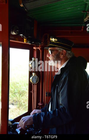 Cabine conducteur d'une UEM à partir de 1914. Banque D'Images