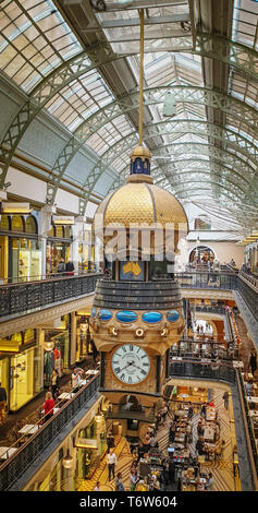 Queen Victoria Building Mall à Sydney du plancher supérieur Banque D'Images