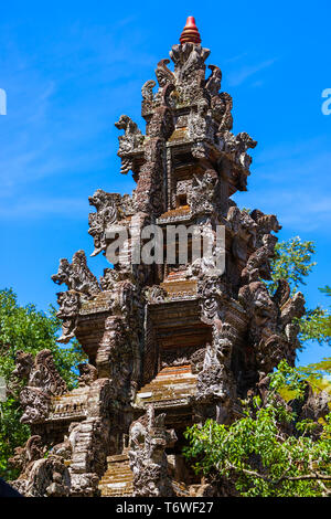 Temple dans la forêt des singes - l'île de Bali en Indonésie Banque D'Images