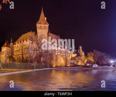 Château Vajdahunyad à Budapest Hongrie Banque D'Images