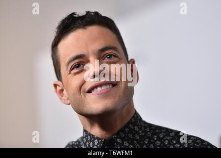 Rami Malek assiste aux pourparlers Tribeca - un adieu à M. Robot - 2019 Tribeca Film Festival au Printemps Studio le 28 avril 2019 à New York. Banque D'Images