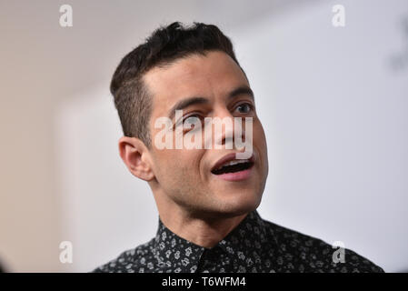 Rami Malek assiste aux pourparlers Tribeca - un adieu à M. Robot - 2019 Tribeca Film Festival au Printemps Studio le 28 avril 2019 à New York. Banque D'Images