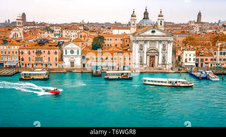 Venise, Italie église de Santa Maria Assunta ou I Gesuiti Banque D'Images