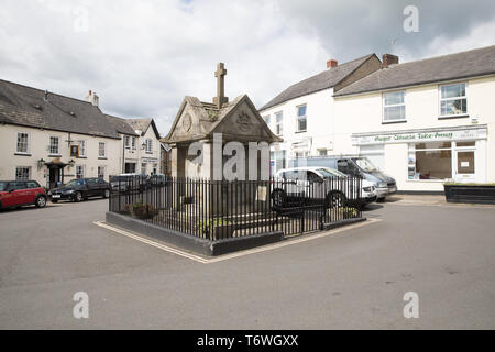 Le centre de Magor - qui signifie "un mur" - est un grand village de Monmouthshire, South East Wales Banque D'Images