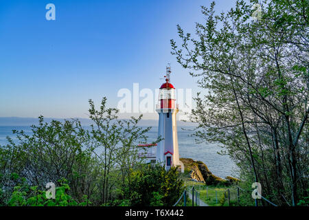 Sheringham Point Lighthouse, Shirley, British Columbia, Canada Banque D'Images