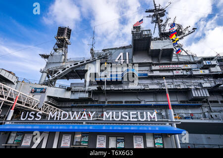 USS Midway Museum à San Diego, Californie, USA Banque D'Images