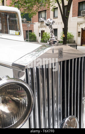 1937 Rolls-Royce Phantom III stationné sur une rue de New York, USA Banque D'Images