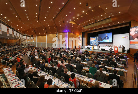 Weingarten, Allemagne. 06Th Mai, 2019. Thomas Strobl, président de la CDU, et le ministre de l'intérieur du Bade-Wurtemberg, s'exprime à l'État partie de conférence la CDU en Bade-Wurtemberg. Credit : Karl-Josef Opim/dpa/Alamy Live News Banque D'Images