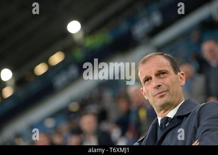 Allianz Stadium, Turin, Italie. 3 mai, 2019. Football Serie A, la Juventus Turin contre ; Max Allegri l'entraîneur de la Juventus : Action Crédit Plus Sport/Alamy Live News Banque D'Images