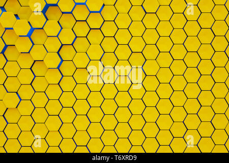 Arrière-plan de formes hexagonales Banque D'Images