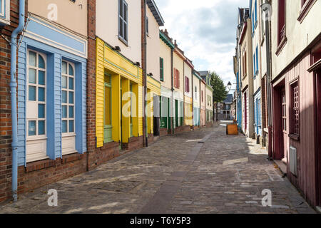 Rue d'Amiens, France Banque D'Images