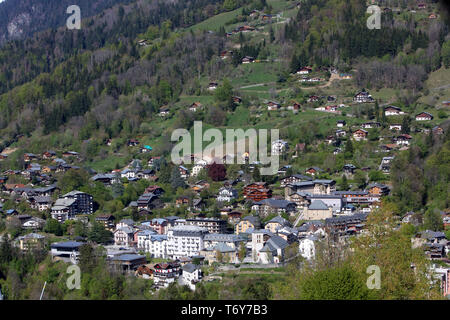 Saint-Gervais-les-Bains. Alpes Françaises. / Saint-Gervais-les-Bains village. Alpes françaises. Banque D'Images