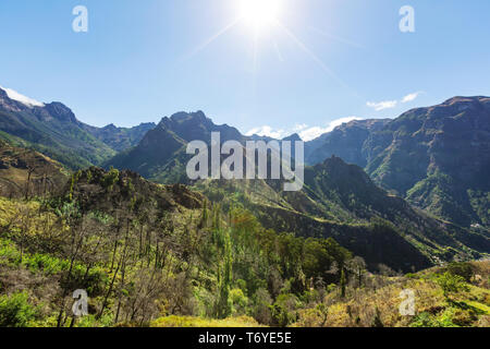 Montagnes de Madère Banque D'Images