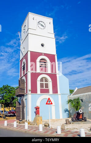 Fort Zoutman Historical Museum à Aruba est le plus ancien bâtiment de Oranjestad, la capitale Banque D'Images