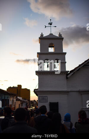 L'ermitage de San Miguel del Principe à El Chorro de Quevedo en Candelaria, Bogota, Colombie Banque D'Images