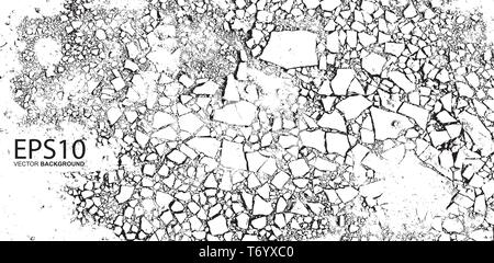 Crack stone texture background Illustration de Vecteur