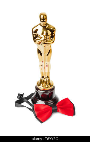 Attribution de cérémonie des Oscars et Bow Tie Banque D'Images